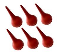 BELLIFFY Poire Nasal Bébé 6 Pcs Rouge, Bulbe D'aspiration en Silicone Souple, Kit Nettoyage Mucus Bébé pour Soins des Voies Respiratoires et Hygiène Quotidienne