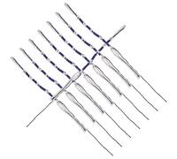 BELLIFFY Pompons Tzitzit Bleus et Blancs pour Talit, 8 Pièces, Fibres Résistantes et Tissu Solide, Prière Quotidienne ou Services la Synagogue