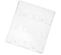 BELLIFFY Porte-cartes de Visite Multi-couches Organique Design en Verre Mural Rectangulaire Grosse Capacité et Facile à Nettoyer pour Bureau et Espace de Travail
