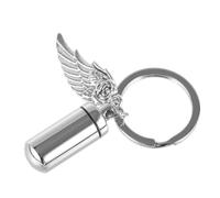 BELLIFFY Porte-clés Urne Funéraire pour Animaux Mini Urne Cendres Inoxydable Souvenir Élégant Conteneur Ashes Pratique pour Animaux De Compagnie