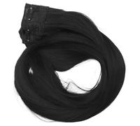 BELLIFFY Postiche à Clips Extensions de Cheveux Synthétiques Longs 2 Pièces 100 Cm Soie Haute Température Femmes Coiffure Naturelle sans Trace