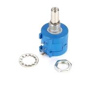 BELLIFFY Potentiomètre Multitours de Précision 10k Ohm, Potentiomètre à Résistance Réglable, Métal Bleu, ±0,5%, 2w, pour Électriciens, Réglage de Vitesse Température