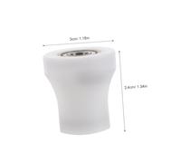 BELLIFFY Poulie de Remplacement pour Rameur Fitness Roue Abdominale en Plastique U Roulement à Rouleaux Silencieux Galet Coulissant pour Rail Tubulaire Rond, Butée de Fin de Course