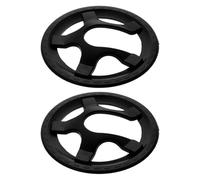 BELLIFFY Protection de la Roue dentée de vélo Lot de 2, protège-chaîne 5 Trous, Plastique Noir, Compatible Bike crankset, résistant à l’Usure, pour VTT