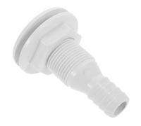 BELLIFFY Raccord Passe-Coque Plastique 3/4 Pouces pour Bateau et Camping-Car, Drain Anti-Fuite, Adapté aux Pièces de Bateaux et Tubes de Vidange de Trop-Plein