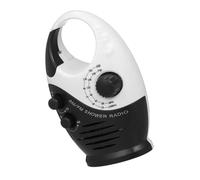BELLIFFY Radio Étanche Am FM Portable avec Poignée Batterie Rechargeable Lecteur Musical pour Salle de Bain Garage et Activités Extérieures