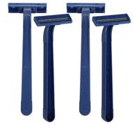 BELLIFFY Rasoir Manuel Jetable Lot de 24 Pièces en Acier Inoxydable Bleu Foncé Mini Rasoir Corporel pour Femmes et Hommes Outil D’Épilation Précis et Compact pour Voyage et Sauna