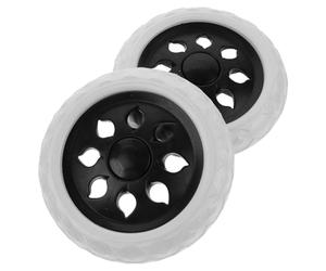 BELLIFFY Roue de Rechange 2 Pièces pour Chariot Courses et Tondeuse à Gazon, Roulettes D'extérieur Silencieuses, Légères et Compactes, Remplacement Solide pour Chariot Pliable et Diable