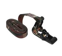 BELLIFFY Sangle à Cliquet Camouflage 2,5 Cm Largeur, Polyester Haute Résistance, 3 M Longueur, Sangle D’arrimage Réglable pour Chargement Lourd, Remorques et Camions, Fixation Sécurisée