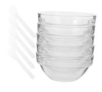 BELLIFFY Set Bol Mélangeur Masque Facial Transparent Épais Outil Cosmétique pour Création Masque Beauté Kit Pratique Spa DIY