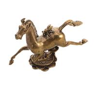 BELLIFFY Statuette Cheval en Laiton Doré, Décorative, Style Vintage, 2026 | Résistance à L’oxydation, Symbole de Succès Victoire, pour Fête du Printemps, Maison et Bureau