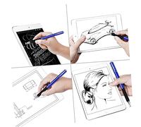 BELLIFFY Stylet Capacitif 5 Pcs avec 2 Embouts Remplaçables pour Tablette et Smartphone en Métal Bleu
