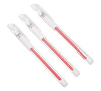 BELLIFFY Stylo à Tatouer Précision pour Sourcils et Oreilles, Marqueur de Peau Permanent Rouge, Plastique, Lot de 3pcs pour Piercing et Microblading