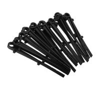 BELLIFFY Support de gouttière 20pcs, clips de protection de gouttière, crochets de fixation, ABS noir, crochet droit, maintien ferme du filtre anti-colmatage pour maison