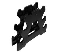 BELLIFFY Support D'haltères, Rack de Rangement pour Haltères, Plastique, Noir, Design Multifonction, Accès Facile, Gain de Place, pour Équipement de Musculation à Domicile