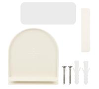 BELLIFFY Support Mural pour Enceinte Connectée, en Abs Blanc, Compact et Léger, Compatible avec Nest Audio et Hub Réseau, Support de Rangement Mural Anti-Chute pour Salon, Bureau ou