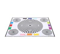 BELLIFFY Tableau de Test d'Objectifs pour Caméra de Surveillance 40X30 CM Mire de Réglage de Mise Point et Calibration des Couleurs Outil d'Étalonnage d'Écran Compatible