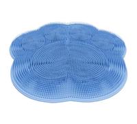 BELLIFFY Tapis de Massage en Silicone Antidérapant Bleu Brosse Dorsale Murale Multifonction Ventouses Tapis de Bain pour Exfoliation Dos et Massage Pieds Accessoire Salle de Bain