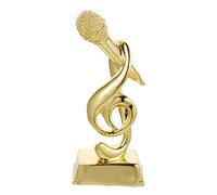 BELLIFFY Trophée Dor en Résine pour Les Concours De Chant De Machines De Karaoké pour Garçons Et Filles
