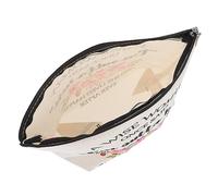 BELLIFFY Trousse De Maquillage Toile Imprimée Cosmétique Zippé Portable pour Femmes pour Retraites Voyages