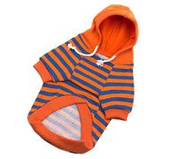 BELLIFFY Vêtements pour Chiens à Rayures Respirants Coton Pyjama Confortable pour Animaux De Compagnie pour Chiens De Petite Parfait pour Occasions Spéciales Week-Ends