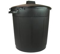 BELLIJARDIN-Poubelle en plastique coloris noir - 80L
