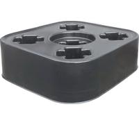 BELLIJARDIN-Socle pour récupérateur à eau cubique anthracite de 1000 L