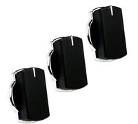 Belling 083240908 Lot de 3 boutons de cuisinière Argenté Noir