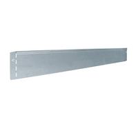 bellissa 25 pièce Bordure de Jardin & pelouse en métal - 99680 - tôle en Acier galvanisé, argenté - 118 x 12,5 cm, Longueur d'utilisation 28,75 m - avec méthode d'assemblage brevetée