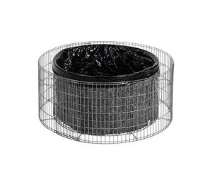 bellissa Bassin surélevé en Gabion - 95575 - Petit Bassin de Jardin, bâche de Bassin et Film de séparation Inclus - diamètre 92/72 cm, Hauteur 40 cm