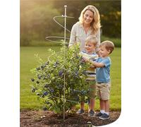 bellissa Bâton de plante, aide à grimper, tuteur, tuteur, tuteur, tuteur, tuteur, acier, 2,5 cm x 2,5 cm x 130 cm, épaisseur : 1 mm