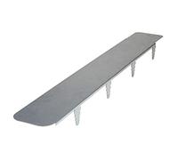 bellissa Bordure de tonte pour robot tondeuse en acier zingué 80,1 x 12 cm - 20 pièces - Longueur totale utile : environ 15,4 m - Bordure de pelouse praticable facile à poser - Bordure de parterre