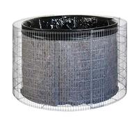 bellissa collecteur d'eau de Pluie - 95560 - citerne d'eau de Pluie pour Jardin - Bassin récupérateur d'eau, bâche de Bassin et Film de séparation Inclus - diamètre 130/110 cm, Hauteur 80 cm