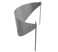 bellissa Collina Pot de fleurs suspendu flexible en acier Corten 96,5 x 34 cm - Bord de pelouse suspendu flexible pour plantation et arrosage sans flottement de terre avec ancrage au sol - Idéal pour