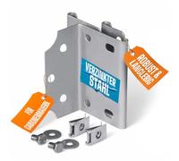 bellissa cornière de fixation pour gabions - 98127 - cornière de fixation pour cages à pierres - 4,5 x 9,2 cm