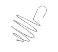 bellissa Porte-boules de graisse XL en métal argenté pour grosses boules de graisse jusqu'à 500 g de nourriture pour oiseaux à suspendre