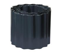 bellissa Ruban de bordure de gazon en anthracite - Hauteur : 20 cm - Acier galvanisé - Flexible, robuste et résistant aux intempéries - Dimensions : 500 cm x 0,75 cm x 20 cm (L x l x H)