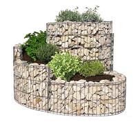 Bellissa Spirale aromatique en aluminium, rectangulaire, structure de jardin, 110x90x60-20 cm