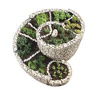 bellissa Spirale aromatique en Gabion La Grande - 95600 - Cage Pierre Jardin aromatique - matériaux, Dont Film de séparation, résistants au Gel - 200 x 150 x 20/80 cm