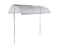 bellissa Toit à tomates réglable en hauteur de 125 à 185 cm avec tissu en aluminium imperméable - Toit de protection des plantes sans plastique pour tomates, concombres, haricots - Auvent contre les