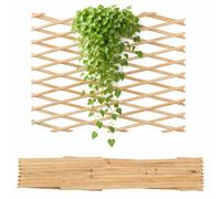 bellissa Treillis extensible - Treillis en bois ou à ciseaux - Tuteur dans le jardin naturel 310 cm x 90 cm