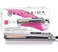 Bellissima Creativity Lisseur Cheveux B9 400 - Revêtement en Céramique et Kératine - Lissage ou Bouclage Rapide - Design Arrondi, Réglage Numérique Température - Pour Tous Types de Cheveux