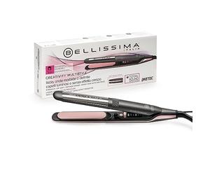 Bellissima Creativity Lisseur multistyle, cheveux lisses ou ondulés, revêtement céramique plus particules de diamant plus kératine, 5 températures 150/230°C