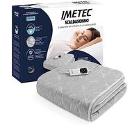 Bellissima Imetec-Surmatelas Chauffant Adapto Chauffe Lit Double,150 x 160 cm-Chauffage Rapide,Température Constante Personnalisée,Tissu Matelassé Hypoallergénique-6 Températures-Fabriqué en Italie