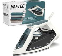 Imetec ZeroCalc Z1 2500 Fer à repasser à sec ou à vapeur Semelle en acier inoxydable 2200 W Bleu, Blanc