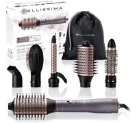 Bellissima Revêtement Ceramique et Huile d'Argan, 6 en 1, Brosse chauffante, 6 accessoires, Technologie Ion, Sèche et donne du volume, Fonction Air Blow, 1000W