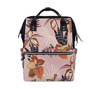 Bellissimi Fiori Piante Senza Soluzione Di Continuità Sac à Langer Sac à Dos Grande Capacité Multifonction Sac à Couches pour Voyage Maman Femme Papa