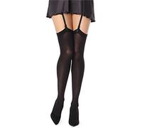 Bellivalini Bas Pour Porte-Jarretelles en Microfibre Femme 60 DEN BLVFI1007 (Noir, M/L (Taille du Fabricant: 3/4))