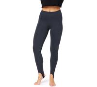 Bellivalini Leggings Thermiques pour Femmes doublés avec des étriers pour l'hiver Chaud BLV50-321 (Graphite, S)