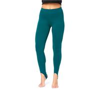 Bellivalini Leggings Thermiques pour Femmes doublés avec des étriers pour l'hiver Chaud BLV50-321 (Vert Émeraude, 3XL)